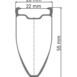 ARC 1100 DICUT 55 Rear Wheel