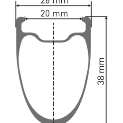 ARC 1100 Spline 38 CS Wheelset