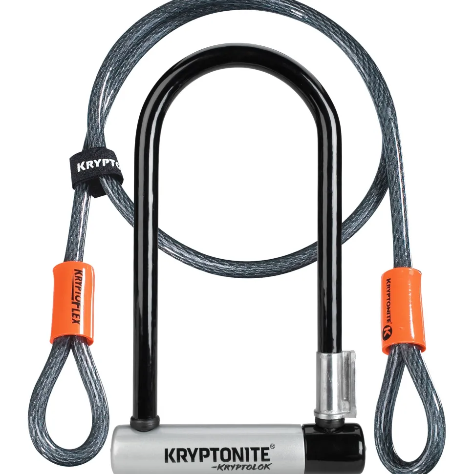 KryptoLok Mini U-Lock + FlexFrame Bracket Sold Secure Gold