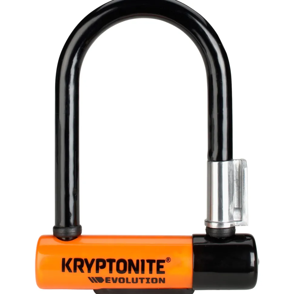 Kryptonite Evolution Mini-5 Lock With Flexframe U Bracket Sold Secure Gold