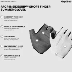 PACR InsideGrip Short Finger Summer Cycling Gloves